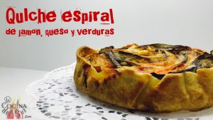 como hacer ratatouille espiral de jamon, queso y verduras-quiche