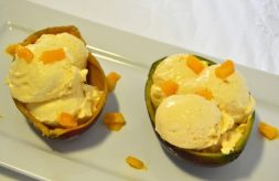 como hacer helado de mango