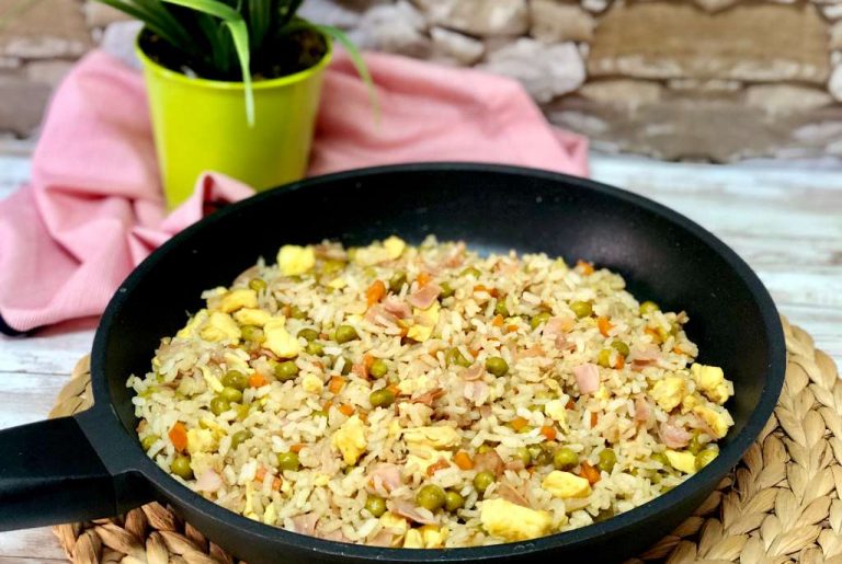 como hacer arroz frito