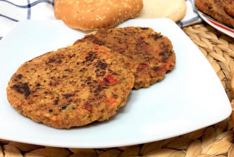 como hacer hamburguesas de lentejas