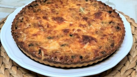 como hacer quiche con masa de calabaza