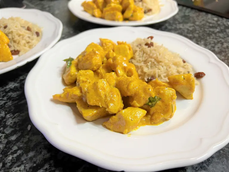como hacer pollo al curry