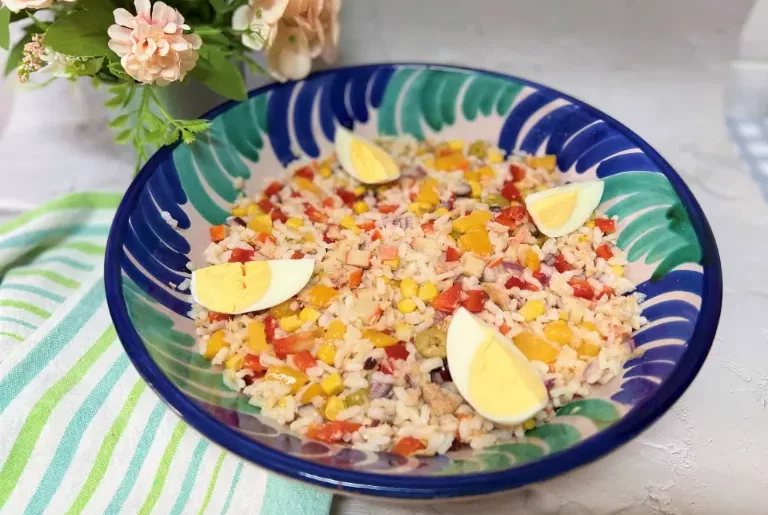 como hacer ensalada de arroz sencilla