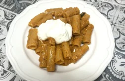 como hacer macarrones con burrata