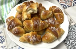 como hacer croissants de coco