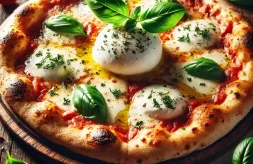 como hacer pizza con burrata