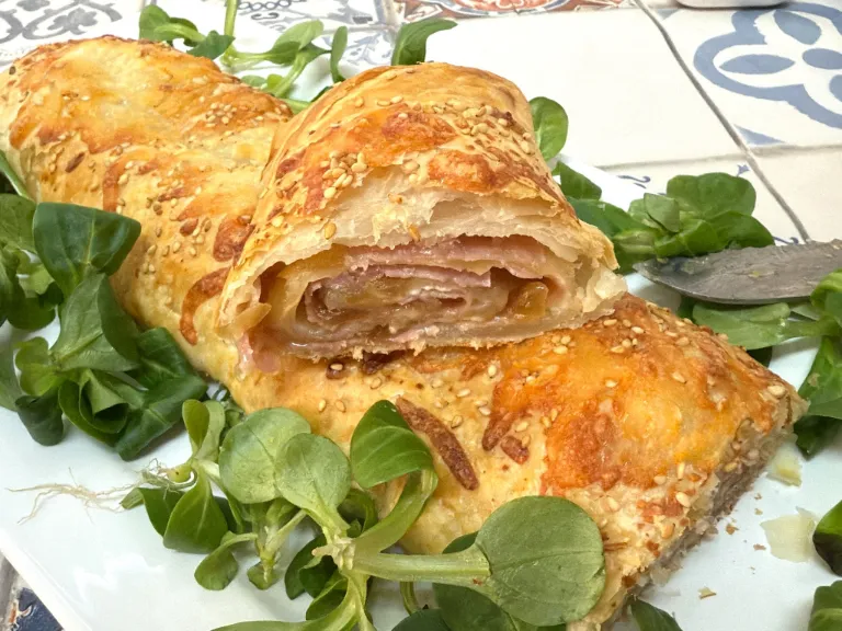 como hacer pan de hojaldre relleno