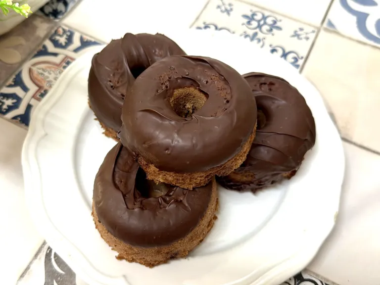 como hacer donuts de plátano