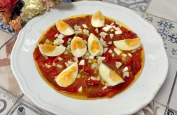 como hacer ensalada de pimientos asados