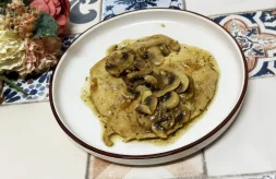 como hacer pollo con champiñones