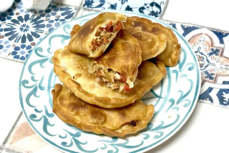 como hacer empanadillas de pimiento asado