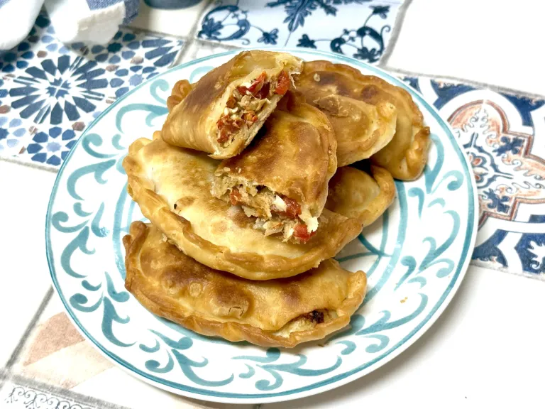 como hacer empanadillas de pimiento asado