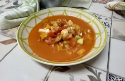 como hacer gazpacho de cascaflote