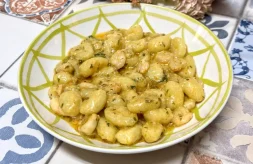 como hacer gnochis con gambas